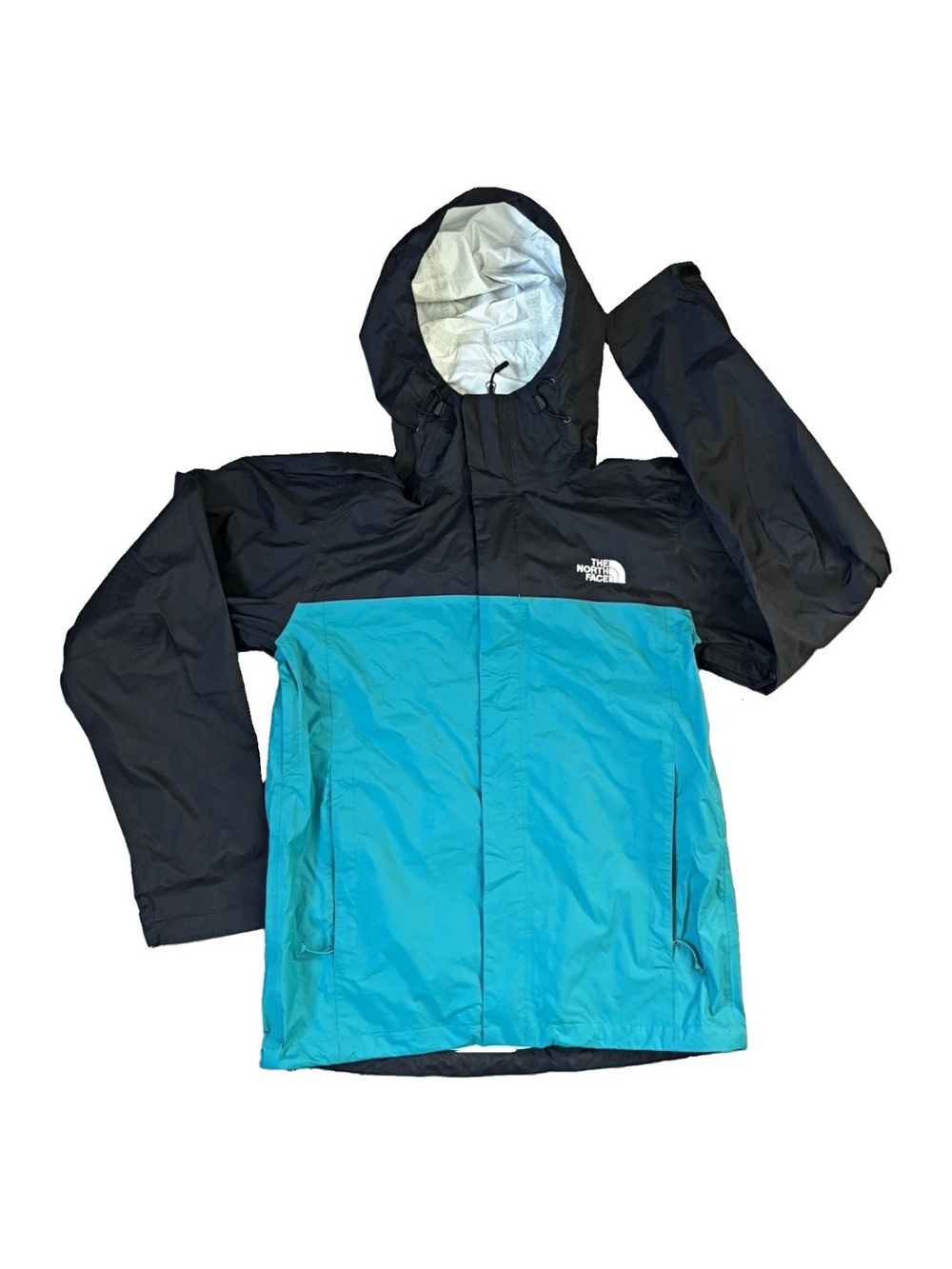 The North Face Venture 2 DryVent Rain Jacket Mens Small. Teal. Waterproof Hooded